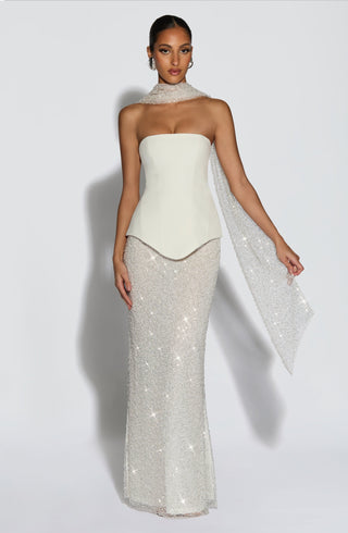 Allaire Maxi Skirt - Ivory