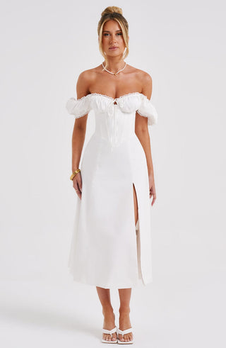 Courtney Midi Dress - Ivory