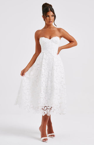 Ishani Midi Dress - Ivory